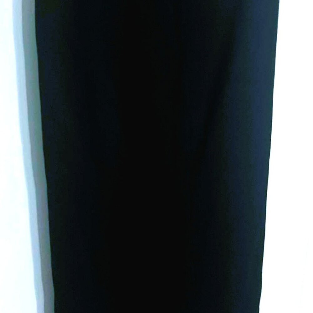 St Michael M&S Black Knit Maxi Skirt UK 16 Office Classic